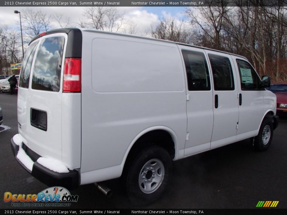 2013 Chevrolet Express 2500 Cargo Van Summit White / Neutral Photo #8