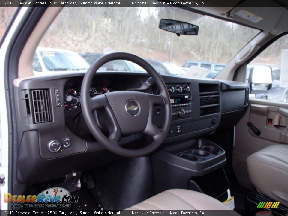 2013 Chevrolet Express 2500 Cargo Van Summit White / Neutral Photo #10