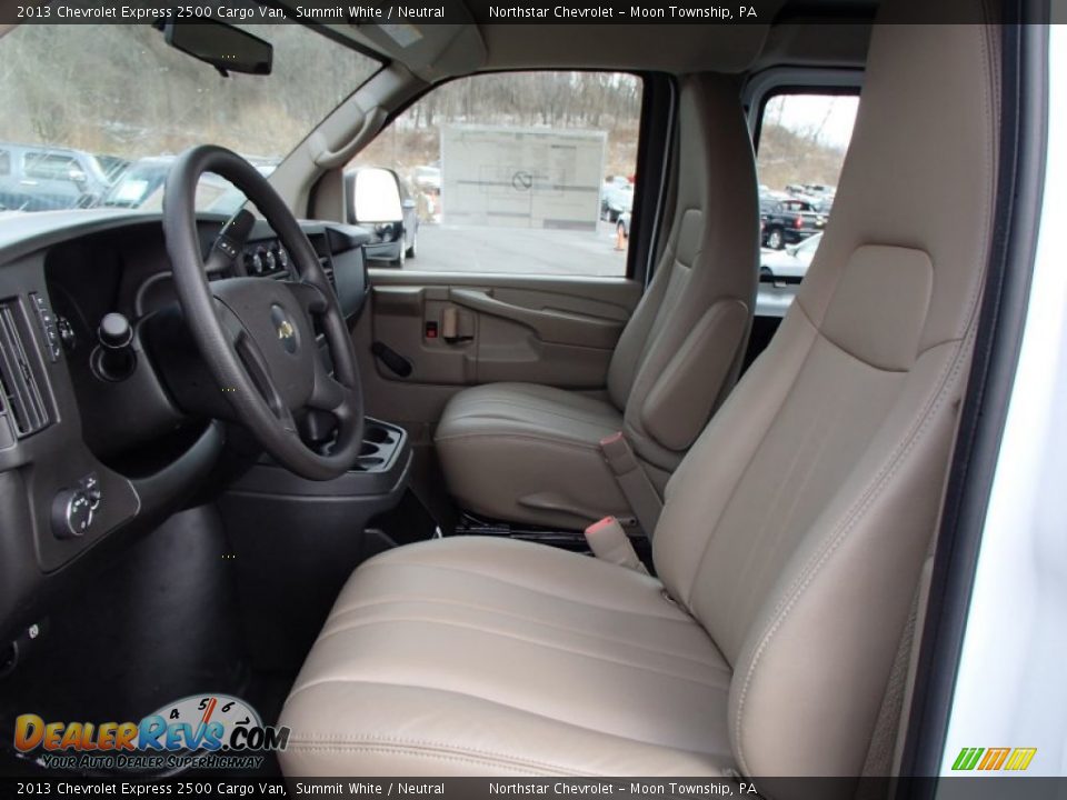 2013 Chevrolet Express 2500 Cargo Van Summit White / Neutral Photo #11