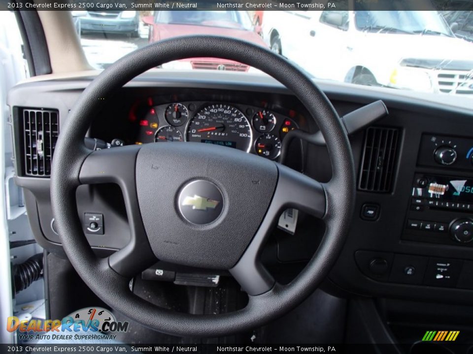 2013 Chevrolet Express 2500 Cargo Van Summit White / Neutral Photo #18