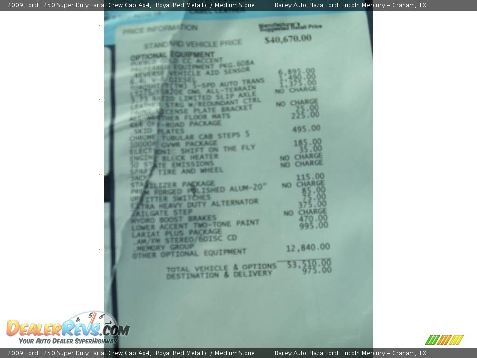 2009 Ford F250 Super Duty Lariat Crew Cab 4x4 Royal Red Metallic / Medium Stone Photo #7