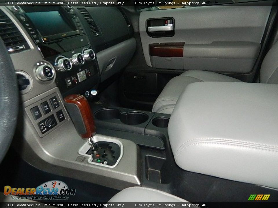 2011 Toyota Sequoia Platinum 4WD Cassis Pearl Red / Graphite Gray Photo #5