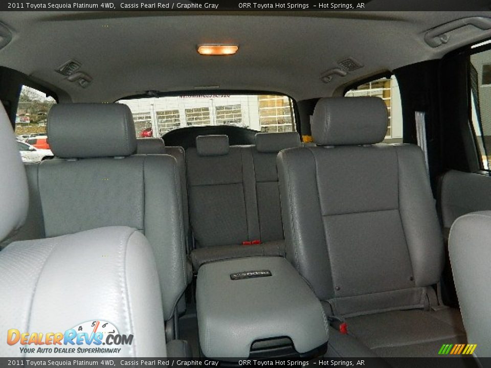 2011 Toyota Sequoia Platinum 4WD Cassis Pearl Red / Graphite Gray Photo #8