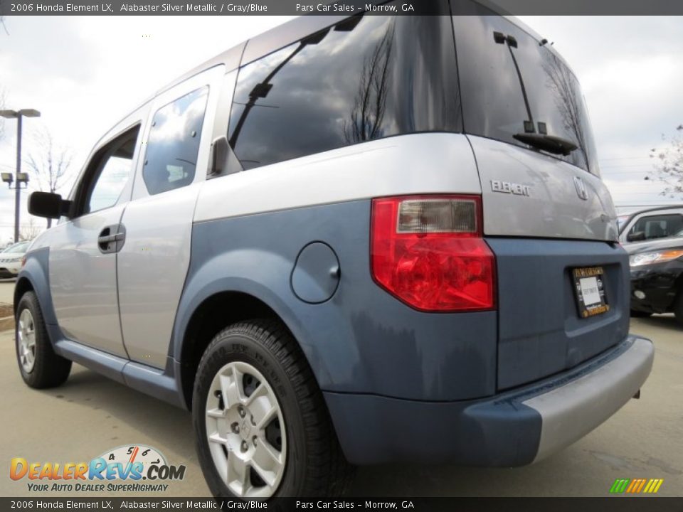 2006 Honda Element LX Alabaster Silver Metallic / Gray/Blue Photo #2