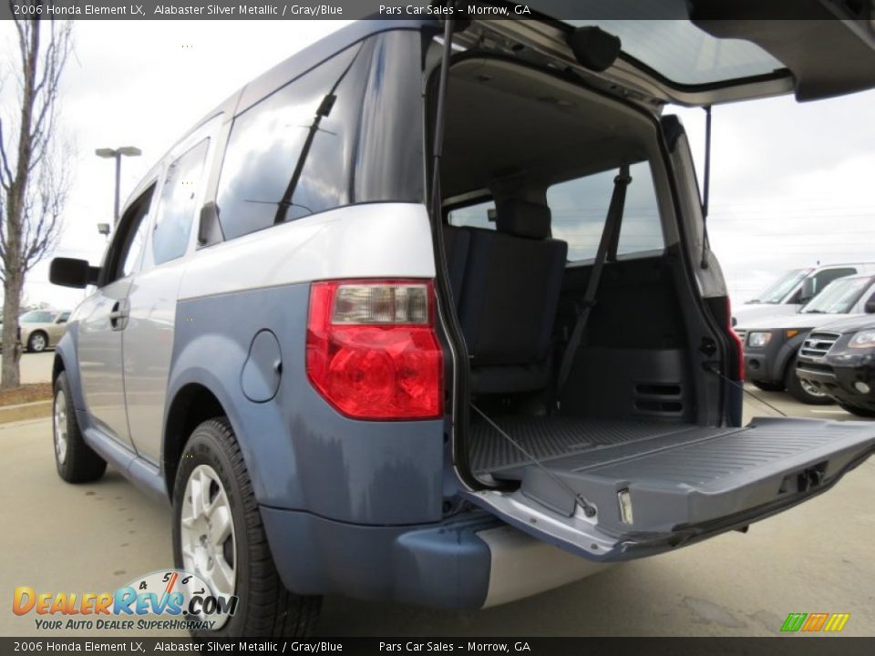 2006 Honda Element LX Alabaster Silver Metallic / Gray/Blue Photo #9