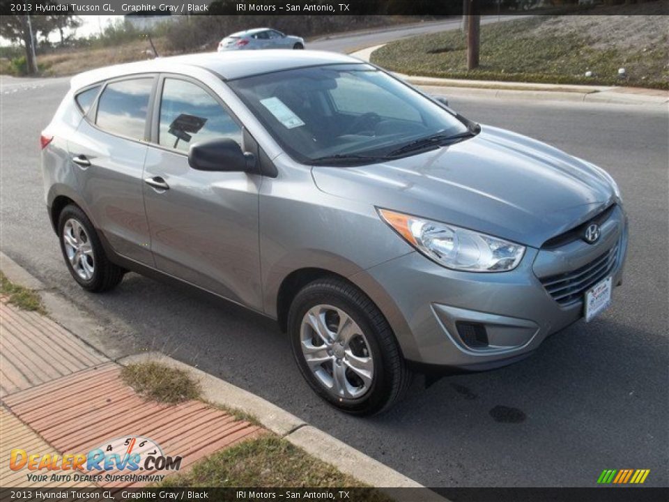 2013 Hyundai Tucson GL Graphite Gray / Black Photo #6