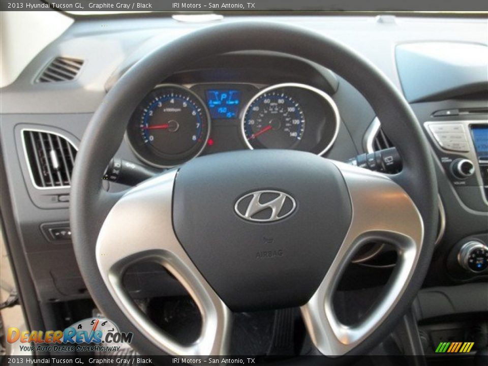 2013 Hyundai Tucson GL Graphite Gray / Black Photo #12