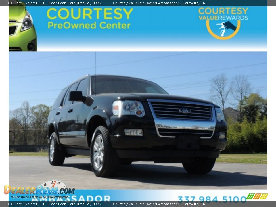 2010 Ford Explorer XLT Black Pearl Slate Metallic / Black Photo #1