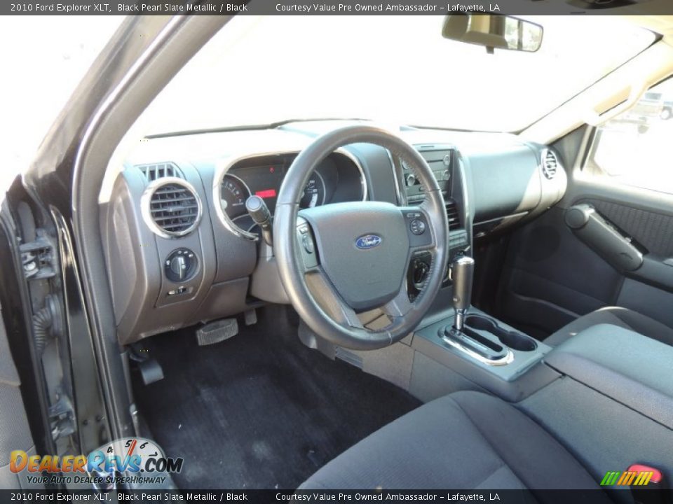 2010 Ford Explorer XLT Black Pearl Slate Metallic / Black Photo #14