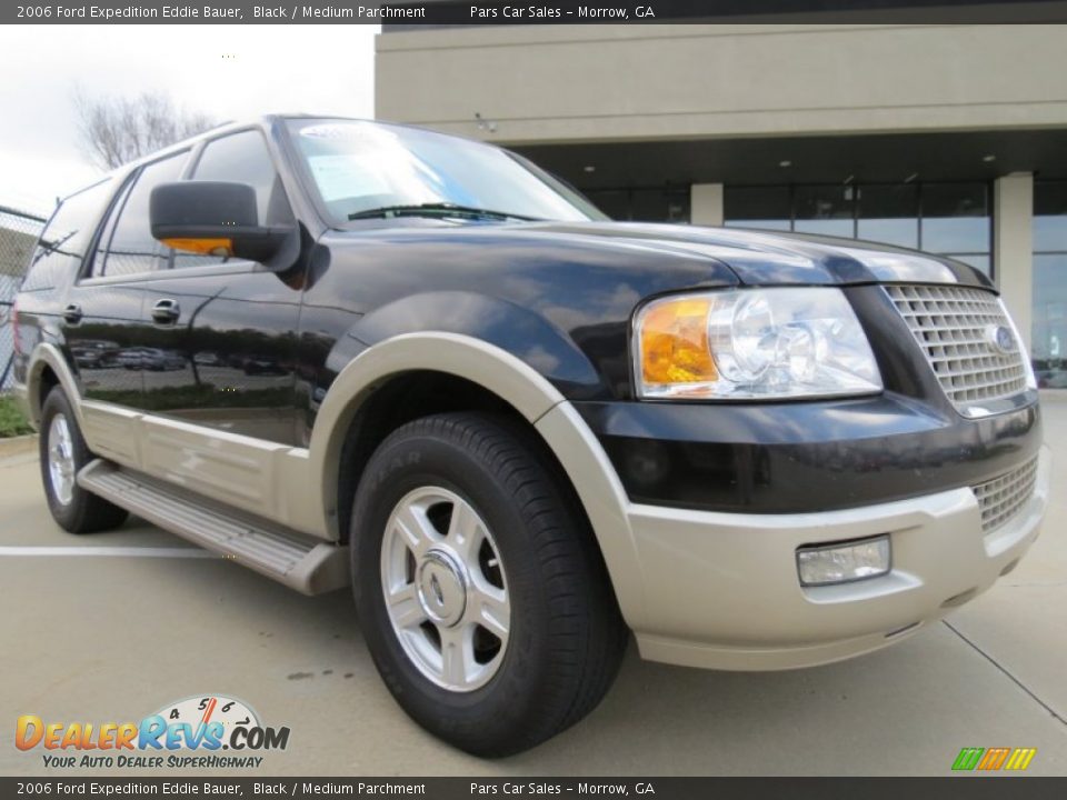 2006 Ford Expedition Eddie Bauer Black / Medium Parchment Photo #4