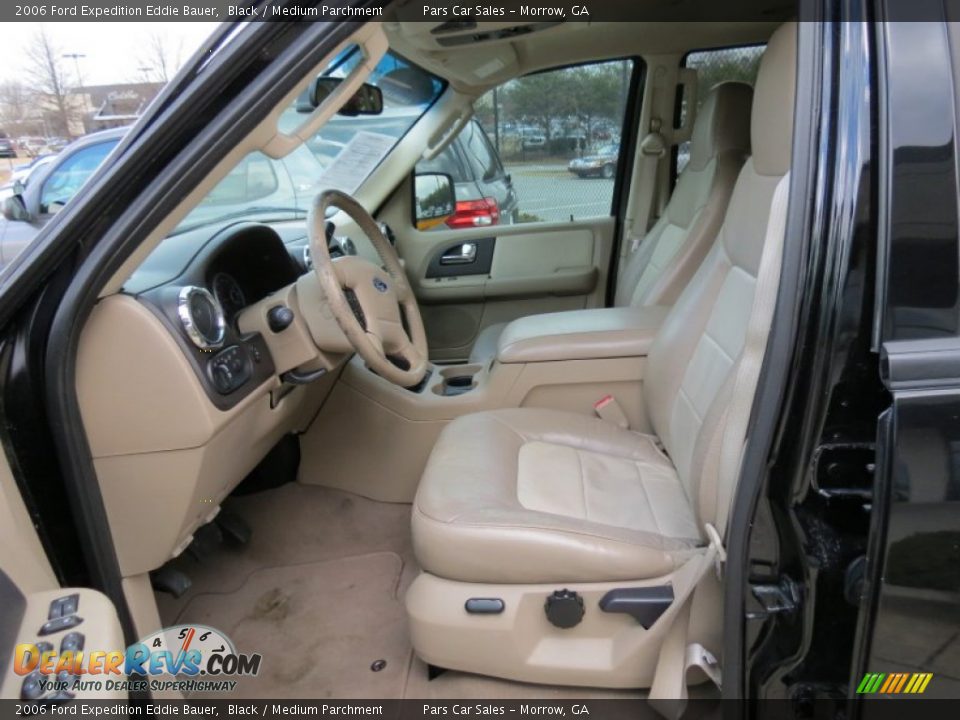 2006 Ford Expedition Eddie Bauer Black / Medium Parchment Photo #6