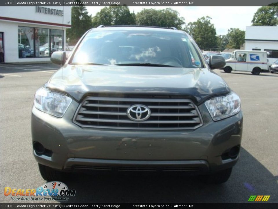 2010 Toyota Highlander V6 4WD Cypress Green Pearl / Sand Beige Photo #2