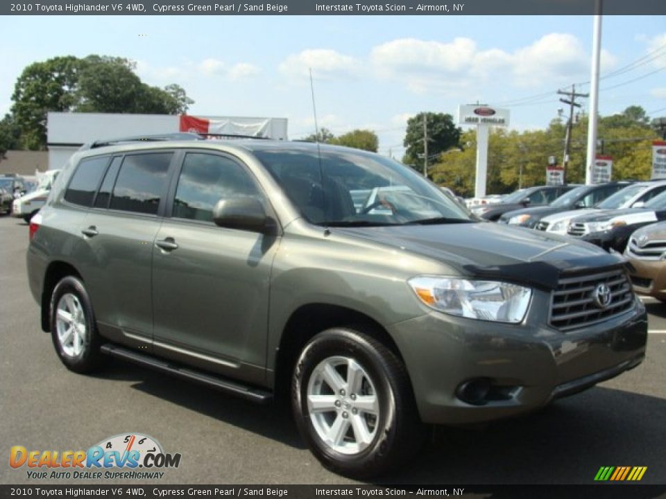 2010 Toyota Highlander V6 4WD Cypress Green Pearl / Sand Beige Photo #3