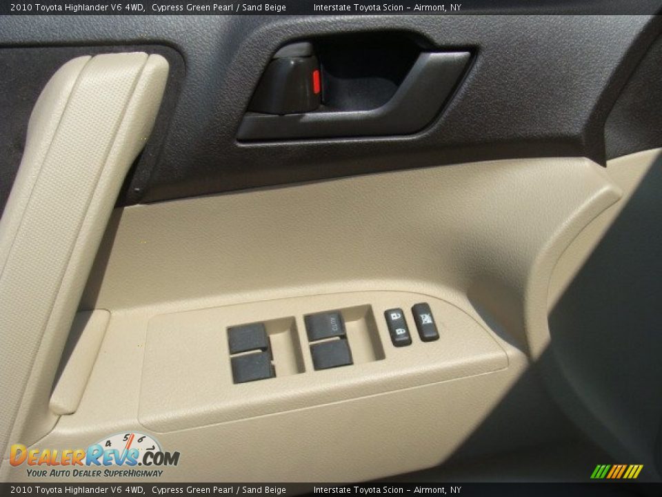 2010 Toyota Highlander V6 4WD Cypress Green Pearl / Sand Beige Photo #9