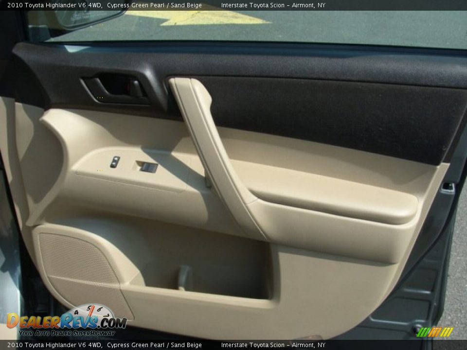 2010 Toyota Highlander V6 4WD Cypress Green Pearl / Sand Beige Photo #22