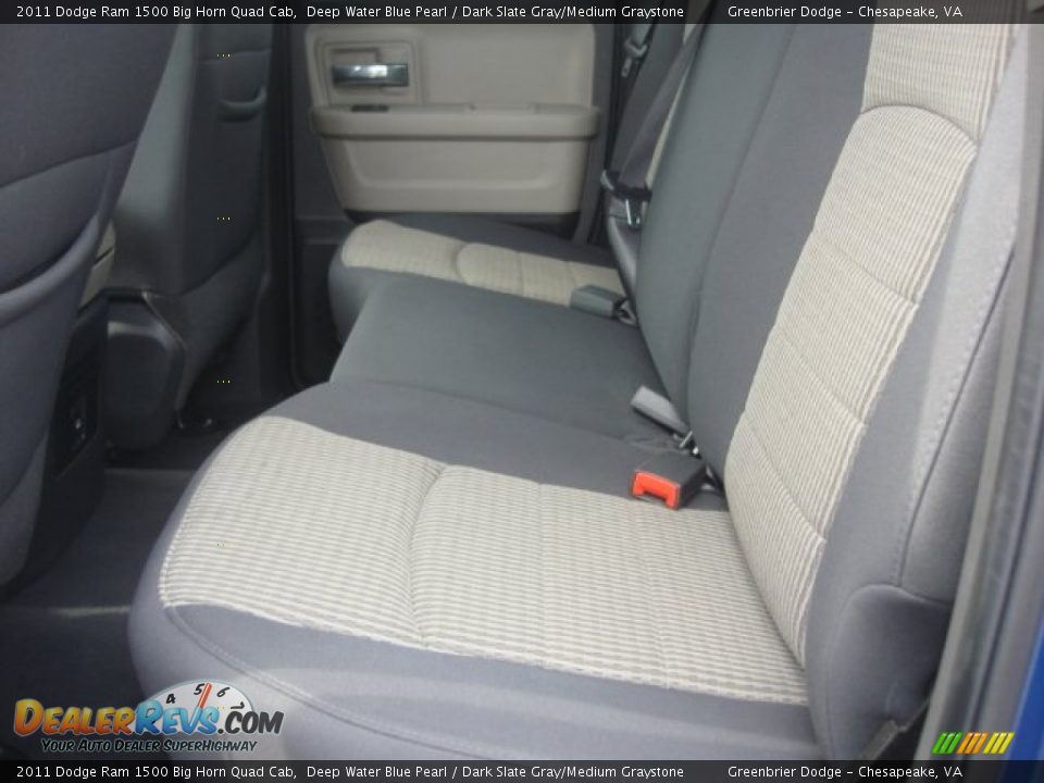 2011 Dodge Ram 1500 Big Horn Quad Cab Deep Water Blue Pearl / Dark Slate Gray/Medium Graystone Photo #11