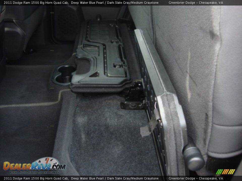 2011 Dodge Ram 1500 Big Horn Quad Cab Deep Water Blue Pearl / Dark Slate Gray/Medium Graystone Photo #12
