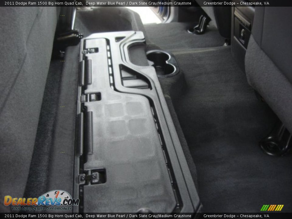 2011 Dodge Ram 1500 Big Horn Quad Cab Deep Water Blue Pearl / Dark Slate Gray/Medium Graystone Photo #13