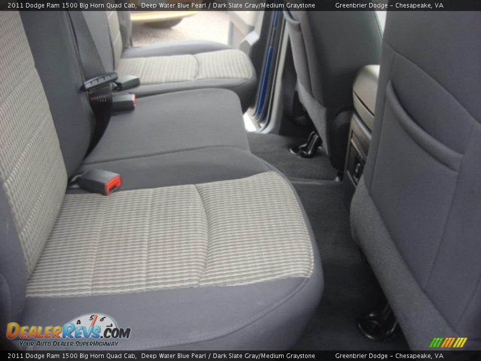 2011 Dodge Ram 1500 Big Horn Quad Cab Deep Water Blue Pearl / Dark Slate Gray/Medium Graystone Photo #14