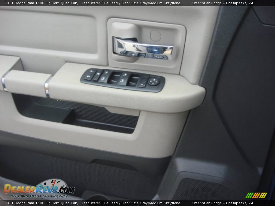2011 Dodge Ram 1500 Big Horn Quad Cab Deep Water Blue Pearl / Dark Slate Gray/Medium Graystone Photo #17