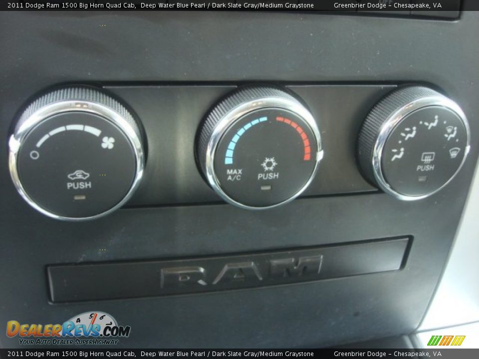 2011 Dodge Ram 1500 Big Horn Quad Cab Deep Water Blue Pearl / Dark Slate Gray/Medium Graystone Photo #20