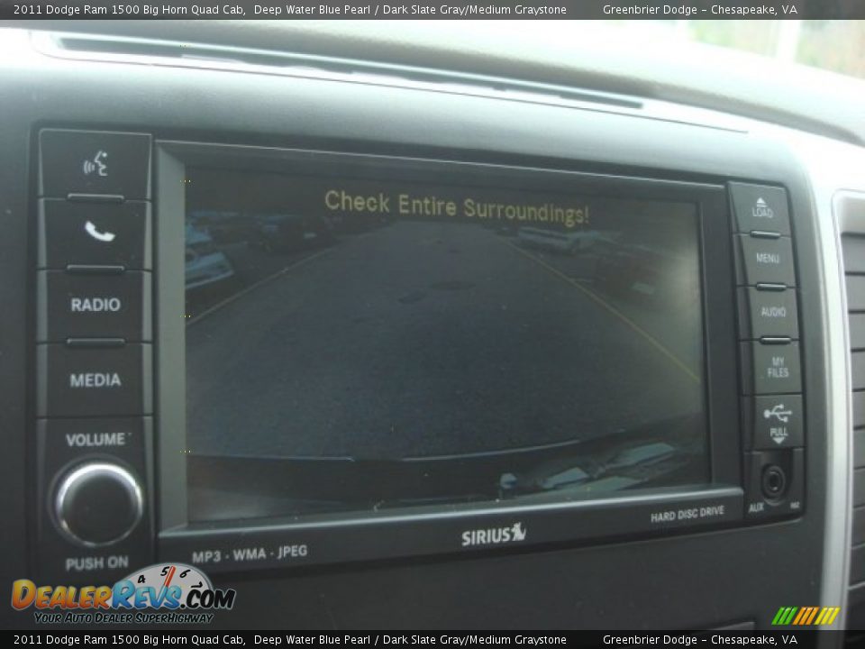 2011 Dodge Ram 1500 Big Horn Quad Cab Deep Water Blue Pearl / Dark Slate Gray/Medium Graystone Photo #21