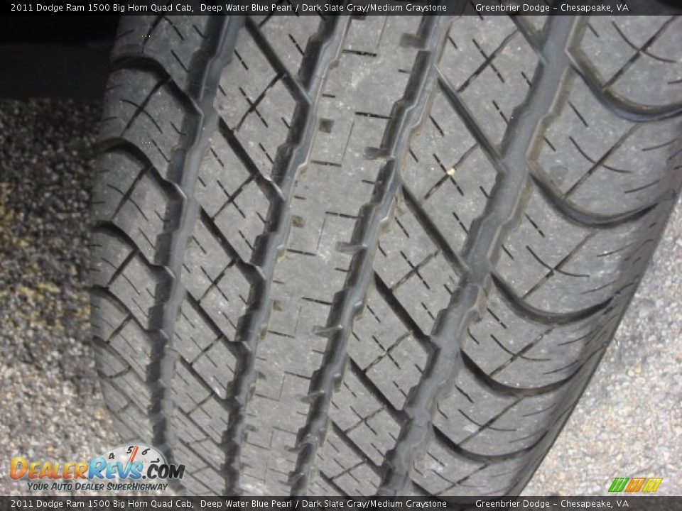 2011 Dodge Ram 1500 Big Horn Quad Cab Deep Water Blue Pearl / Dark Slate Gray/Medium Graystone Photo #25
