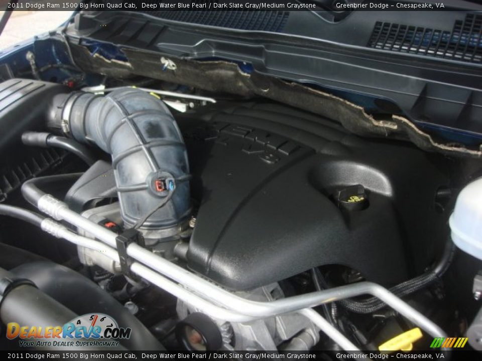 2011 Dodge Ram 1500 Big Horn Quad Cab Deep Water Blue Pearl / Dark Slate Gray/Medium Graystone Photo #26
