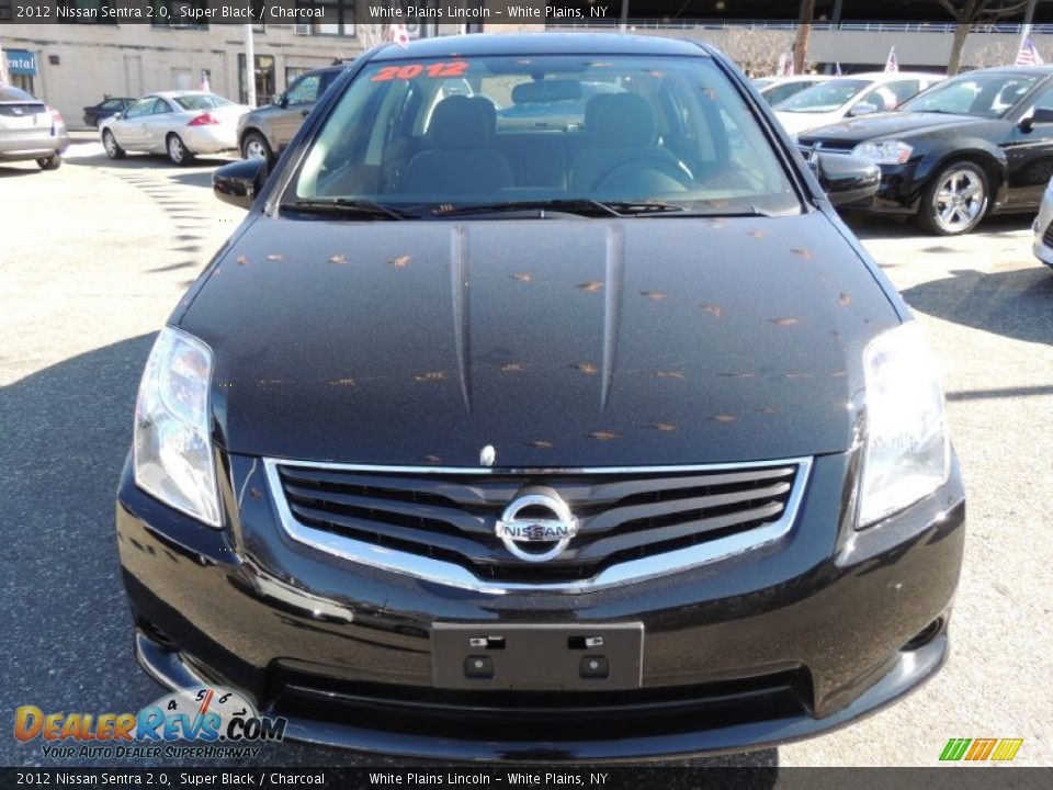 2012 Nissan Sentra 2.0 Super Black / Charcoal Photo #3