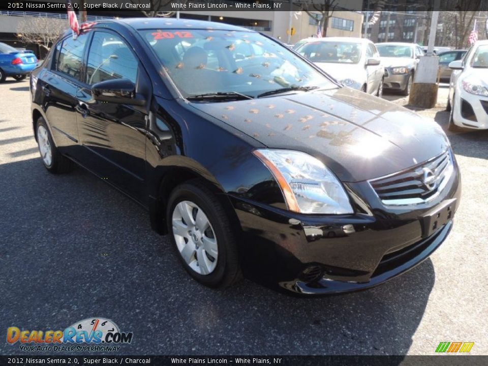2012 Nissan Sentra 2.0 Super Black / Charcoal Photo #4