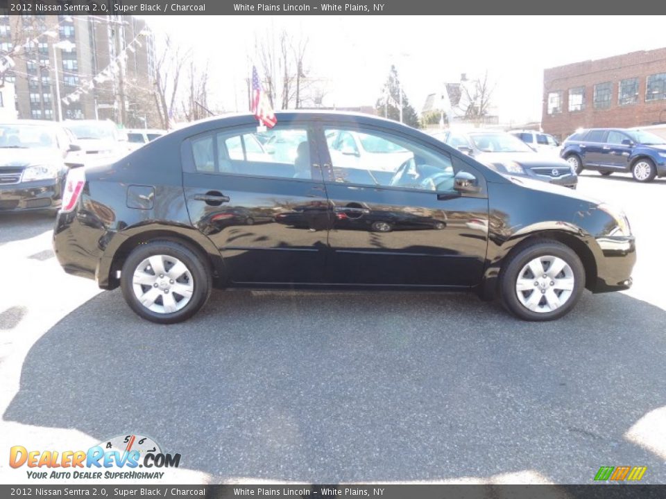 2012 Nissan Sentra 2.0 Super Black / Charcoal Photo #5