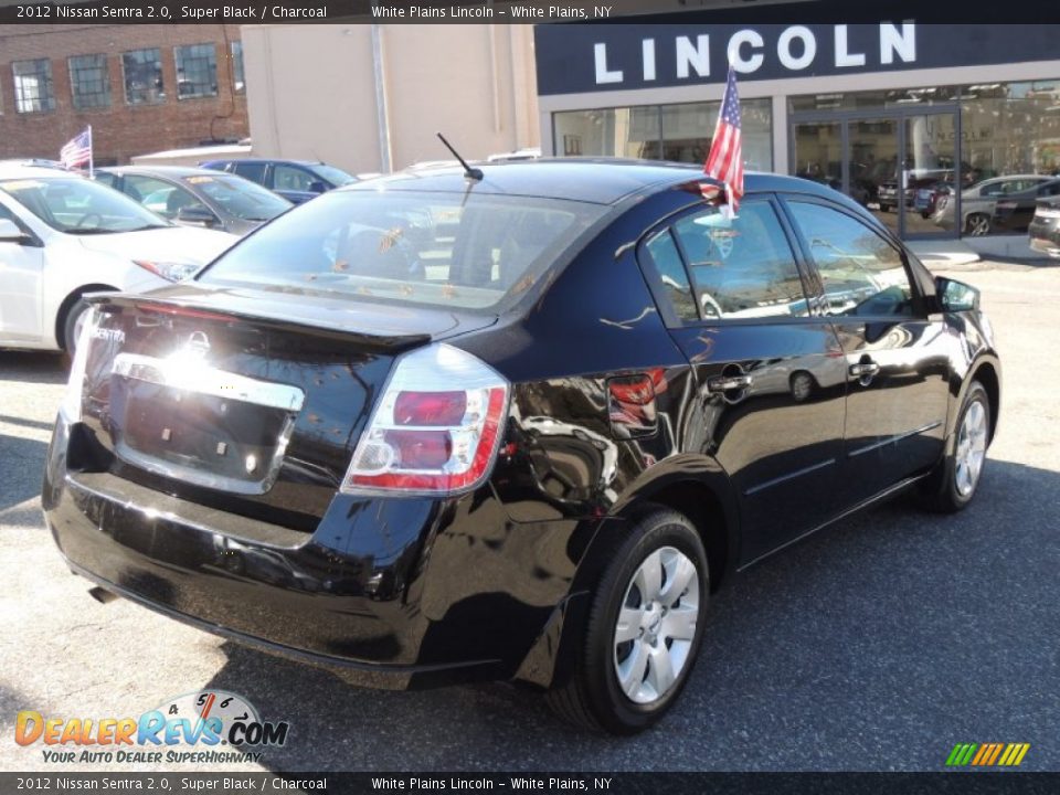 2012 Nissan Sentra 2.0 Super Black / Charcoal Photo #7