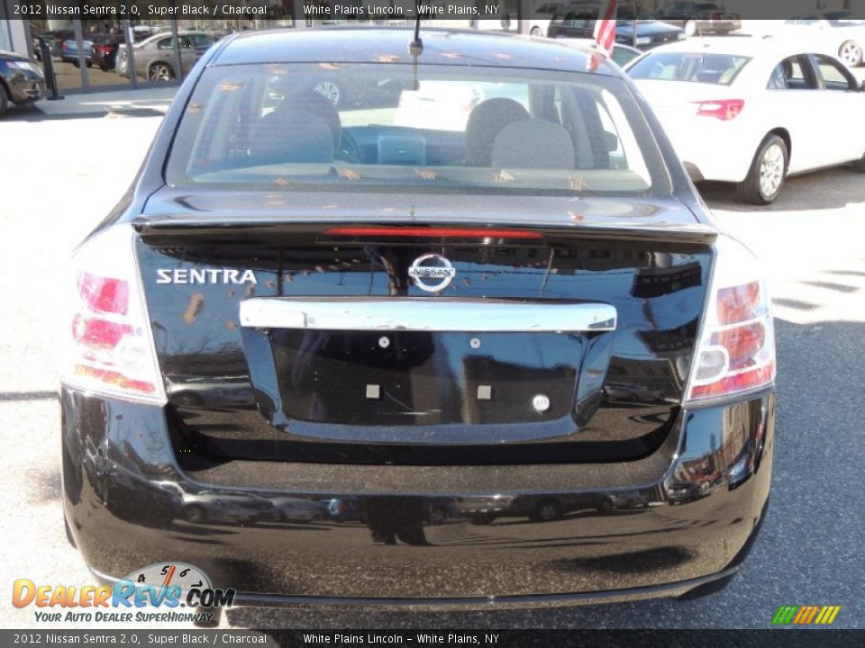 2012 Nissan Sentra 2.0 Super Black / Charcoal Photo #8