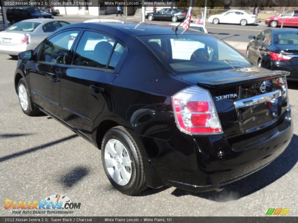 2012 Nissan Sentra 2.0 Super Black / Charcoal Photo #9