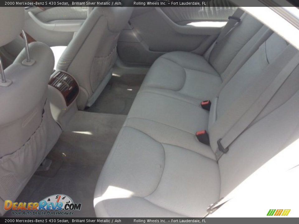 2000 Mercedes-Benz S 430 Sedan Brilliant Silver Metallic / Ash Photo #5