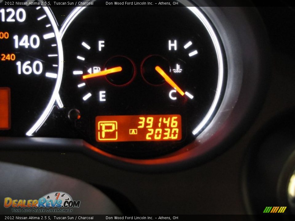 2012 Nissan Altima 2.5 S Tuscan Sun / Charcoal Photo #20