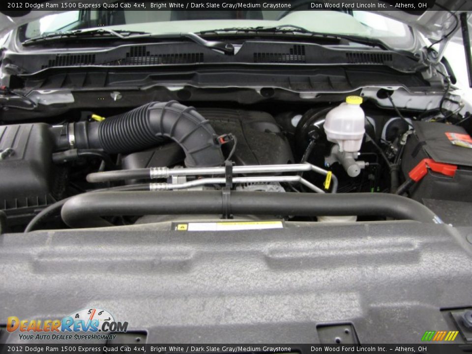 2012 Dodge Ram 1500 Express Quad Cab 4x4 Bright White / Dark Slate Gray/Medium Graystone Photo #5