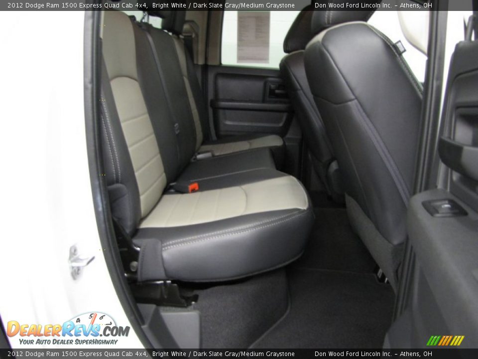 2012 Dodge Ram 1500 Express Quad Cab 4x4 Bright White / Dark Slate Gray/Medium Graystone Photo #8