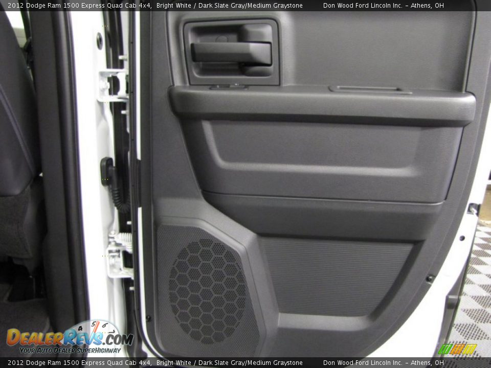 2012 Dodge Ram 1500 Express Quad Cab 4x4 Bright White / Dark Slate Gray/Medium Graystone Photo #13