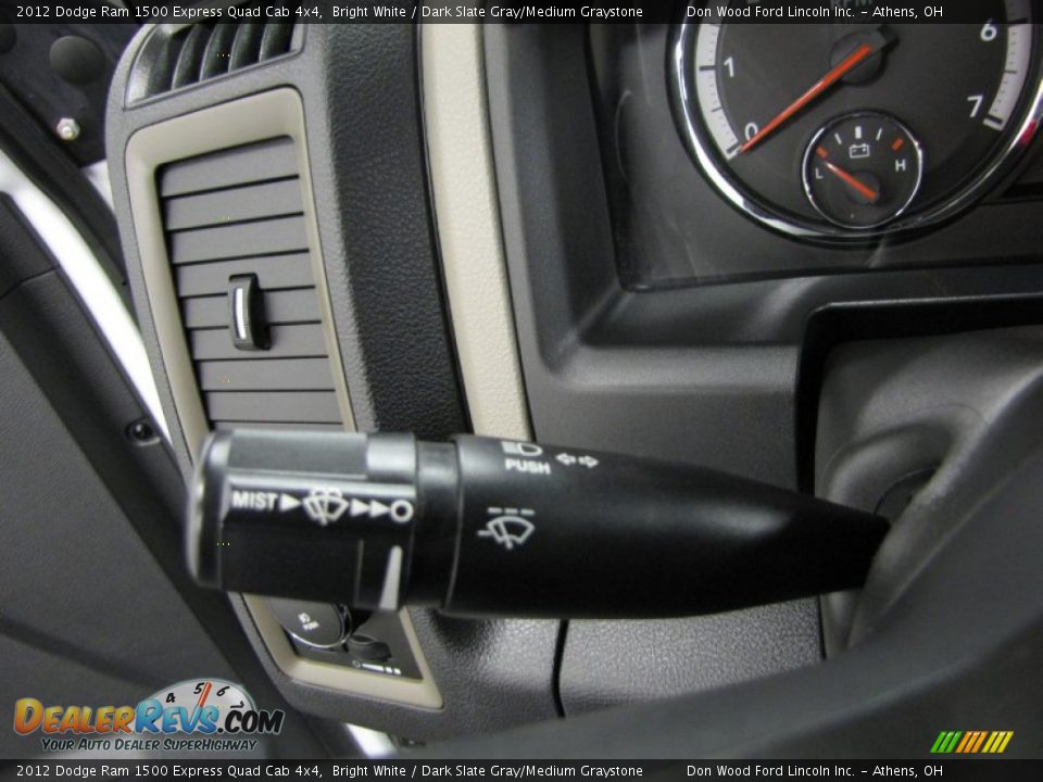 2012 Dodge Ram 1500 Express Quad Cab 4x4 Bright White / Dark Slate Gray/Medium Graystone Photo #18