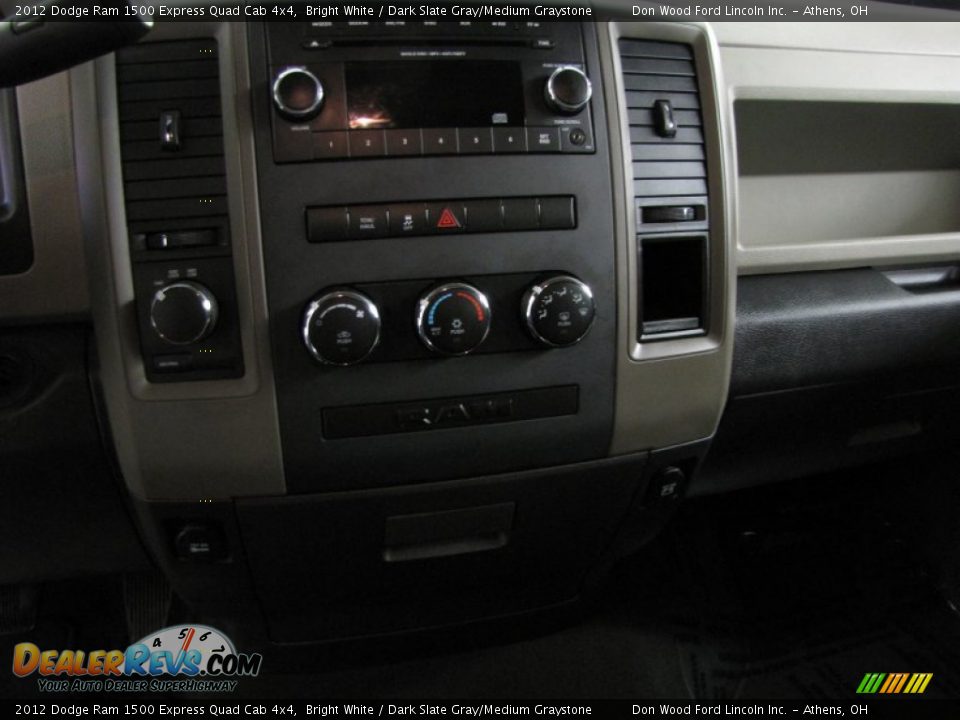 2012 Dodge Ram 1500 Express Quad Cab 4x4 Bright White / Dark Slate Gray/Medium Graystone Photo #22
