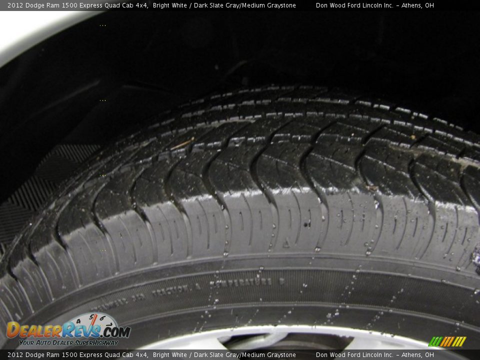 2012 Dodge Ram 1500 Express Quad Cab 4x4 Bright White / Dark Slate Gray/Medium Graystone Photo #27