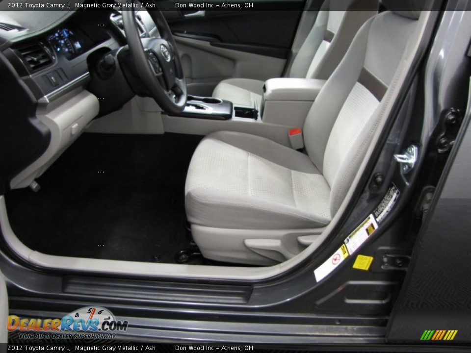 2012 Toyota Camry L Magnetic Gray Metallic / Ash Photo #6