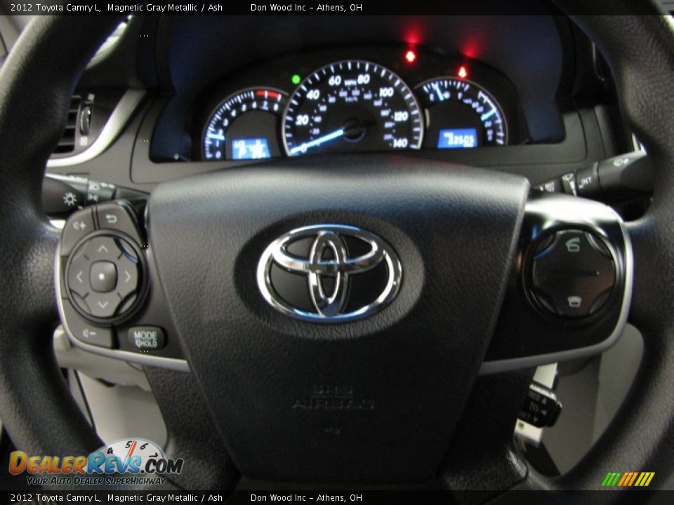 2012 Toyota Camry L Magnetic Gray Metallic / Ash Photo #15