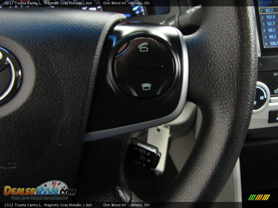 2012 Toyota Camry L Magnetic Gray Metallic / Ash Photo #17