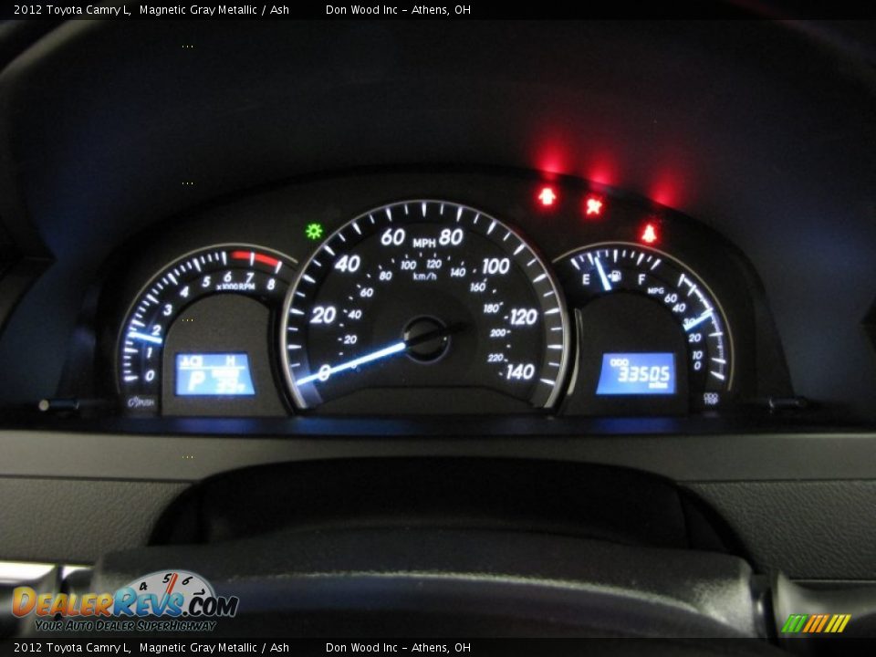 2012 Toyota Camry L Magnetic Gray Metallic / Ash Photo #20