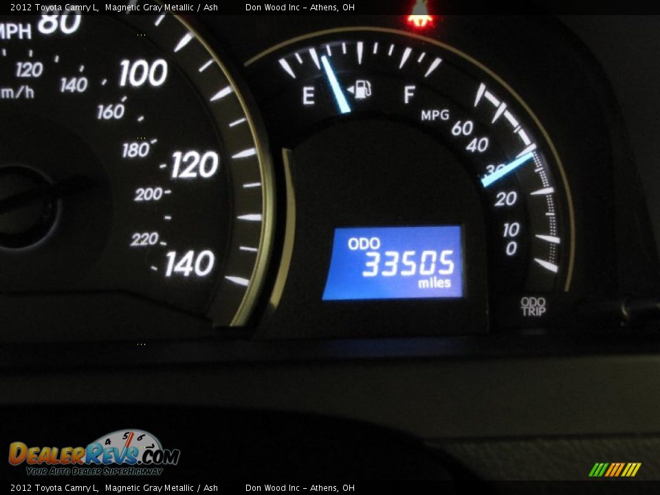2012 Toyota Camry L Magnetic Gray Metallic / Ash Photo #21