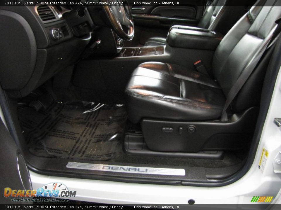 2011 GMC Sierra 1500 SL Extended Cab 4x4 Summit White / Ebony Photo #7