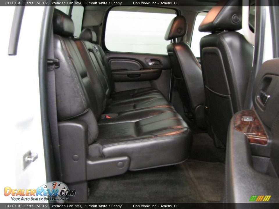 2011 GMC Sierra 1500 SL Extended Cab 4x4 Summit White / Ebony Photo #9