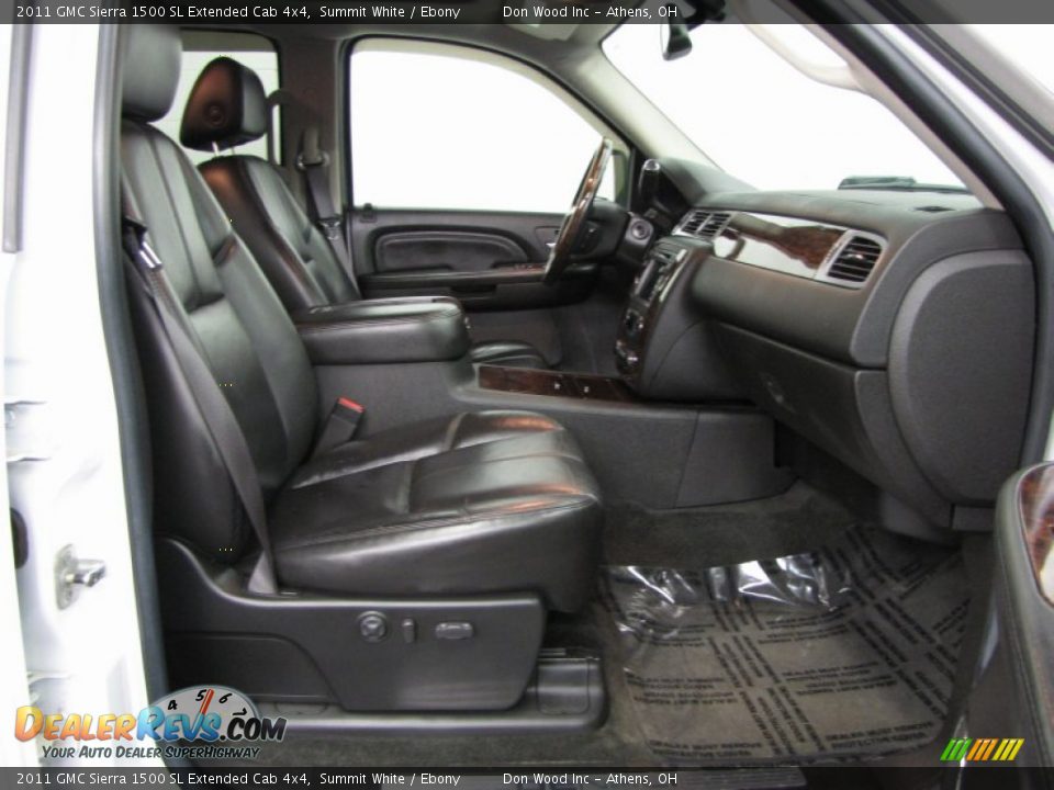 2011 GMC Sierra 1500 SL Extended Cab 4x4 Summit White / Ebony Photo #10